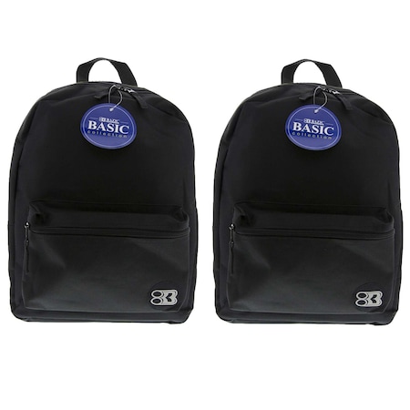 Bazic Basic Backpack, 16in, Black, PK2 1030